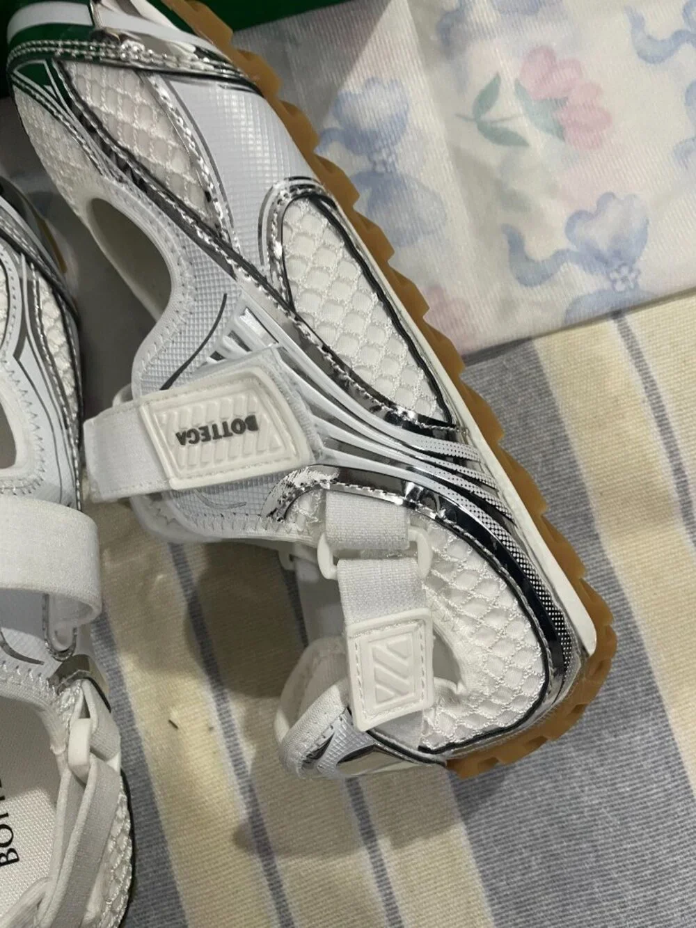 Bottega Veneta Orbit Flash Velcro Mary Jane Sneakers